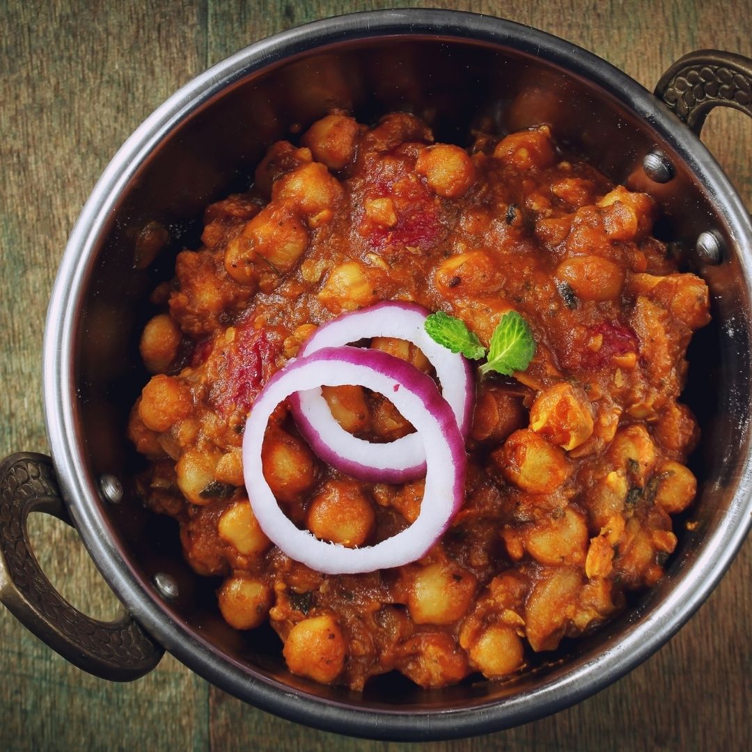 A chickpeas curry.