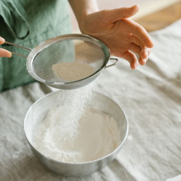 Sifting bean flour