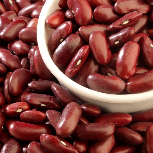 measuring / scooping up kidney beans